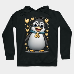 Cute Penguin with Glasses Hoodie